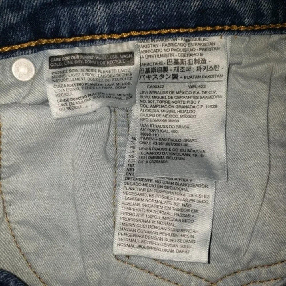 LEVIS 569 LOOSE RELAXED FIT STRAIGHT LEG JEANS SIZE 42X30